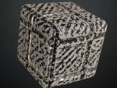 Sci-fi Perforated Teal Metal PBR Seamless Texture