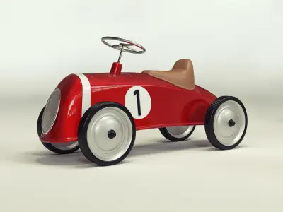 kids cars and planes vintage 3D model
