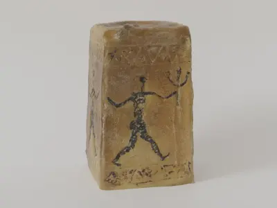 Antique Candle PhotoScanned 3D Model Realism Low-poly 3D model