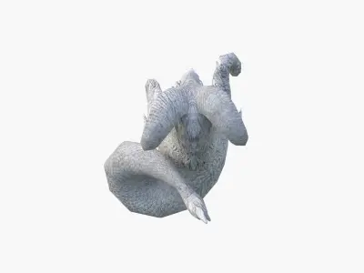 CAPRICORN STATUE - ESTATUA DE CAPRICORNIO Low-poly 3D model