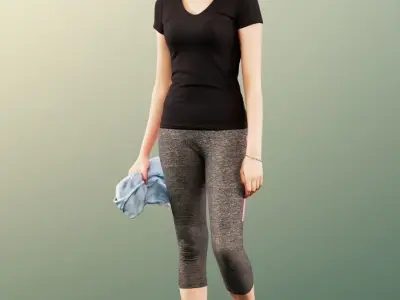 Aylin 11891 - Sporty Girl Exercise Sport 3D model