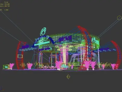 Exhibition - Area - 18X18-3DMAX2009-02 3D model