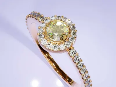 diamonds ring 3D print model purchase