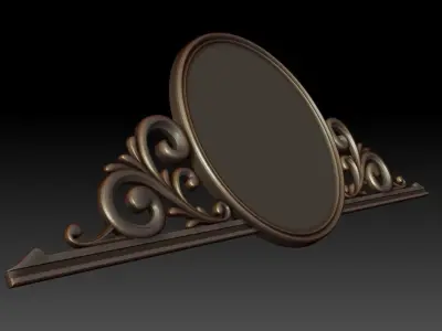 Mirror ornate frame 3D model