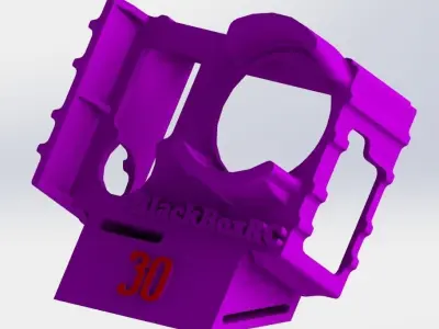 GOPRO 3 and 4 WEDGE CASE 30DEG 3D print model