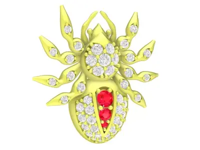 Luxury Spider Pendant 3D Model for Jewelry Design  3945 3D print model