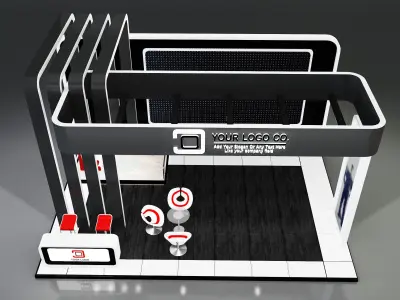 Booth Exhibition Stand a637b 3D model