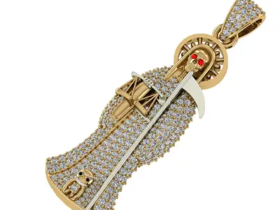 Santa Muerte 3D print model 3D print model