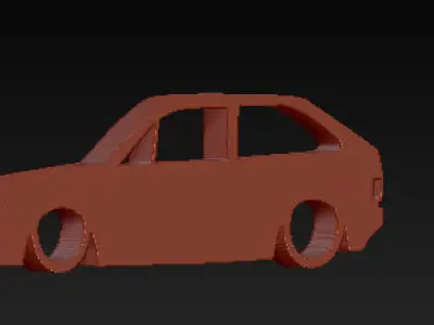 llavero volkswagen gol gti keychain 3D print model
