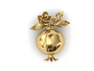 Pomegranate Pendant 3D print model