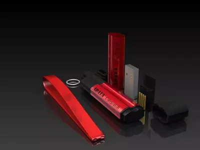 USB Flash Drive 3D model