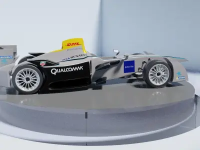 Spark-Renault SRT 01E on a turntable 3D model