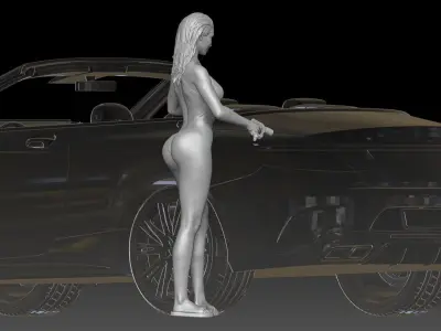 car wash girl 2025 1 3D print model