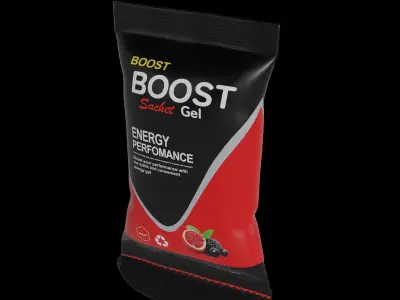 Food for sport Energy Gel Low-poly 3D model