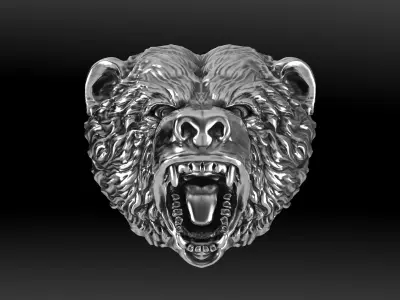 Angry Bear 3D print model