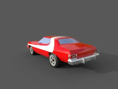 STRIPED TOMATO REPLICA Low-poly 3D model