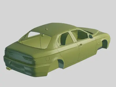 Alfa Romeo 156 1997 Printable Body  3D print model