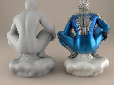 3D Spider Hero Model for Home Decor - STL File 3D print model