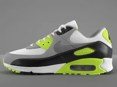 Air Max 90 Nike PBR Low-poly 3D model