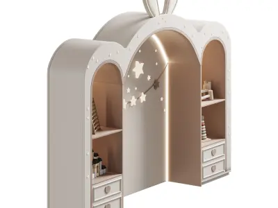 Kids wall panel 18 3D model