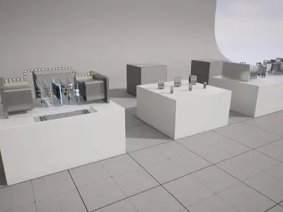 Machine Parts - Battery Low-poly 3D model