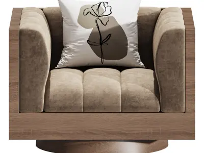 Swivel Chair Davide 3D model