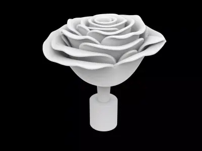 Rose Flower 3D Print Model 3D print model