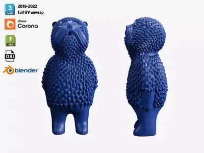 Dido Mykhas Blue by Makhno Ceramic Studio 3D model