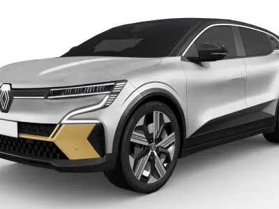 Renault Megane E-Tech 2024 Low-poly 3D model