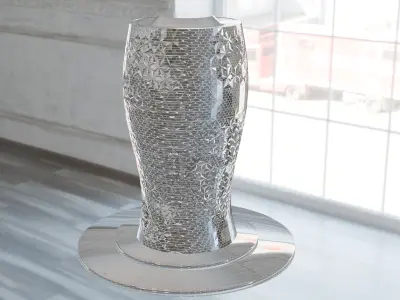 Futuristic Decor Crystal Shape Low-poly 3D model