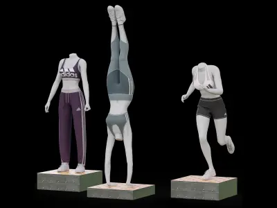 Woman Sportswear Showcase  3D model