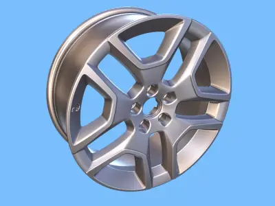 Jeep Renegade 4xe S 2020 19-inch rim  3D print model