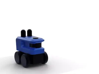 robot lego toy 3D model