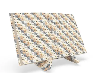 Recipe Book and Bookholder 3D model