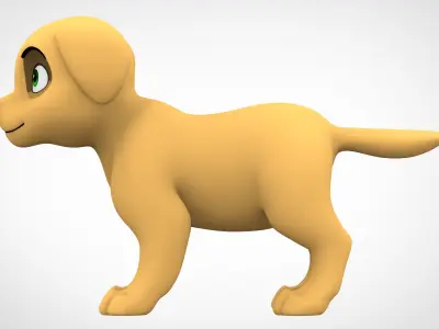 Labrador  Low-poly 3D model