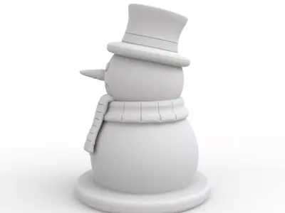 Snowman 3D Print Model 3D print model