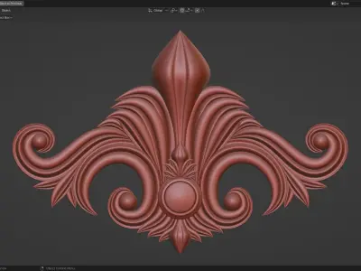 FLOWER ORNAMENT 3D PRINT 3D model