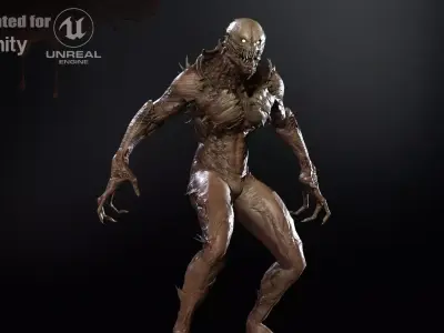 MutantR1 Low-poly 3D model