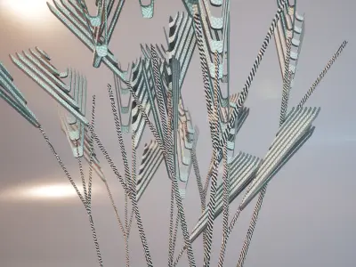 Conceptual shrub S1Cv7 Low-poly 3D model
