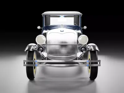 1929 Retro Car Classic Pre-War Car 3D Model 3D model