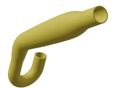 Plastic Exhaust Muffler Toy 3D model