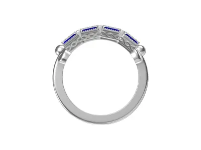 ArtDeco Ring 3D print model 3D print model