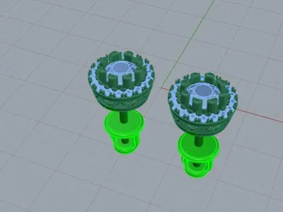 Earring women 0031 3D print model