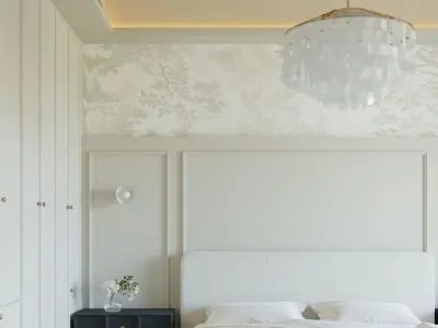 Bedroom interior scenes 3D model 16