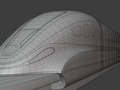 Future maglev and Tesla Robovan 3D Model Pack