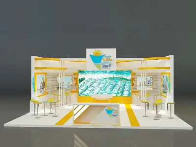  Booth Exhibition Stand a162a 3D model
