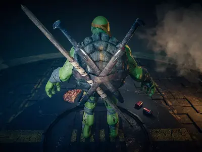 Ninja turtle- The Last Ronin Low-poly 3D model