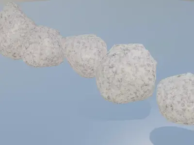 Five Shape Rock Free low-poly 3D model