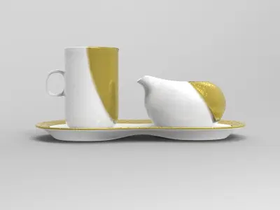 Kopl Milk Set Low-poly 3D model