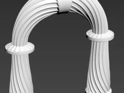 Arch Column  Free 3D model